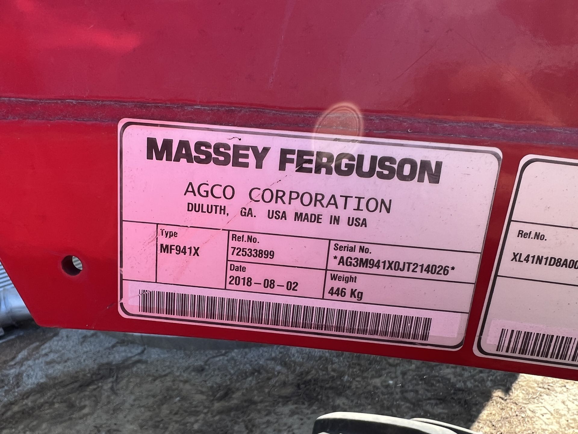2019 Massey Ferguson 6712