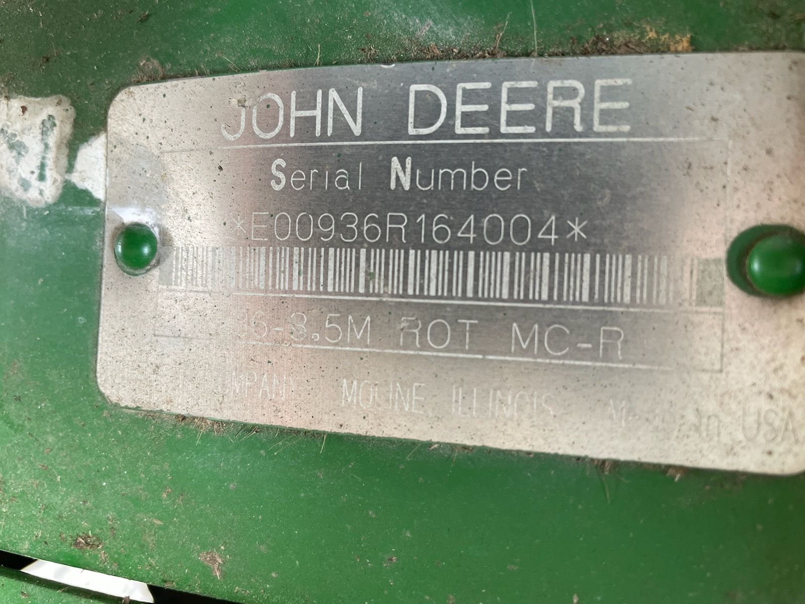 2001 John Deere 936