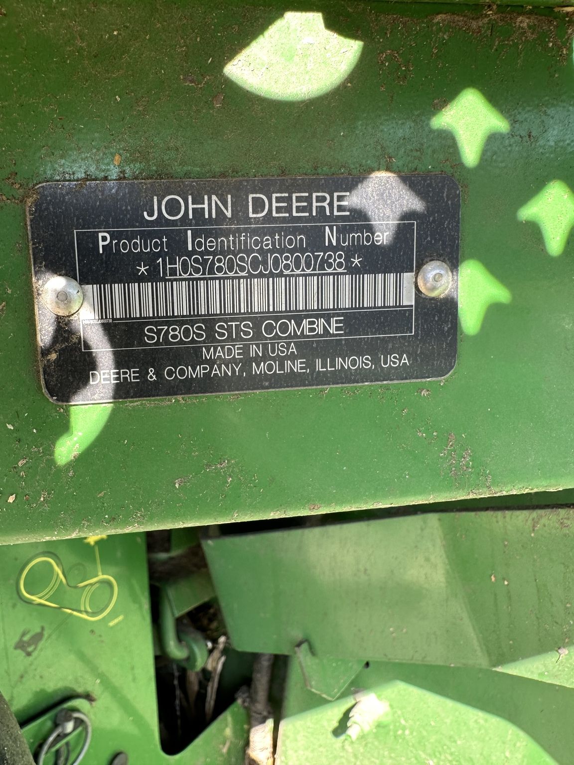 2018 John Deere S780