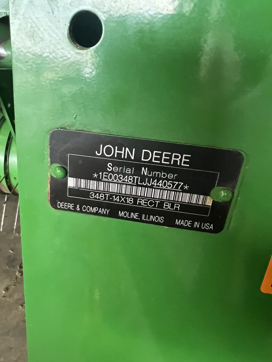 2018 John Deere 348
