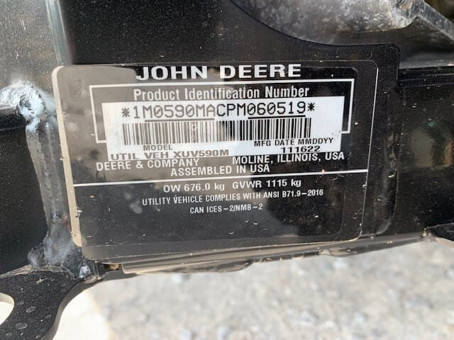 2023 John Deere XUV 590M