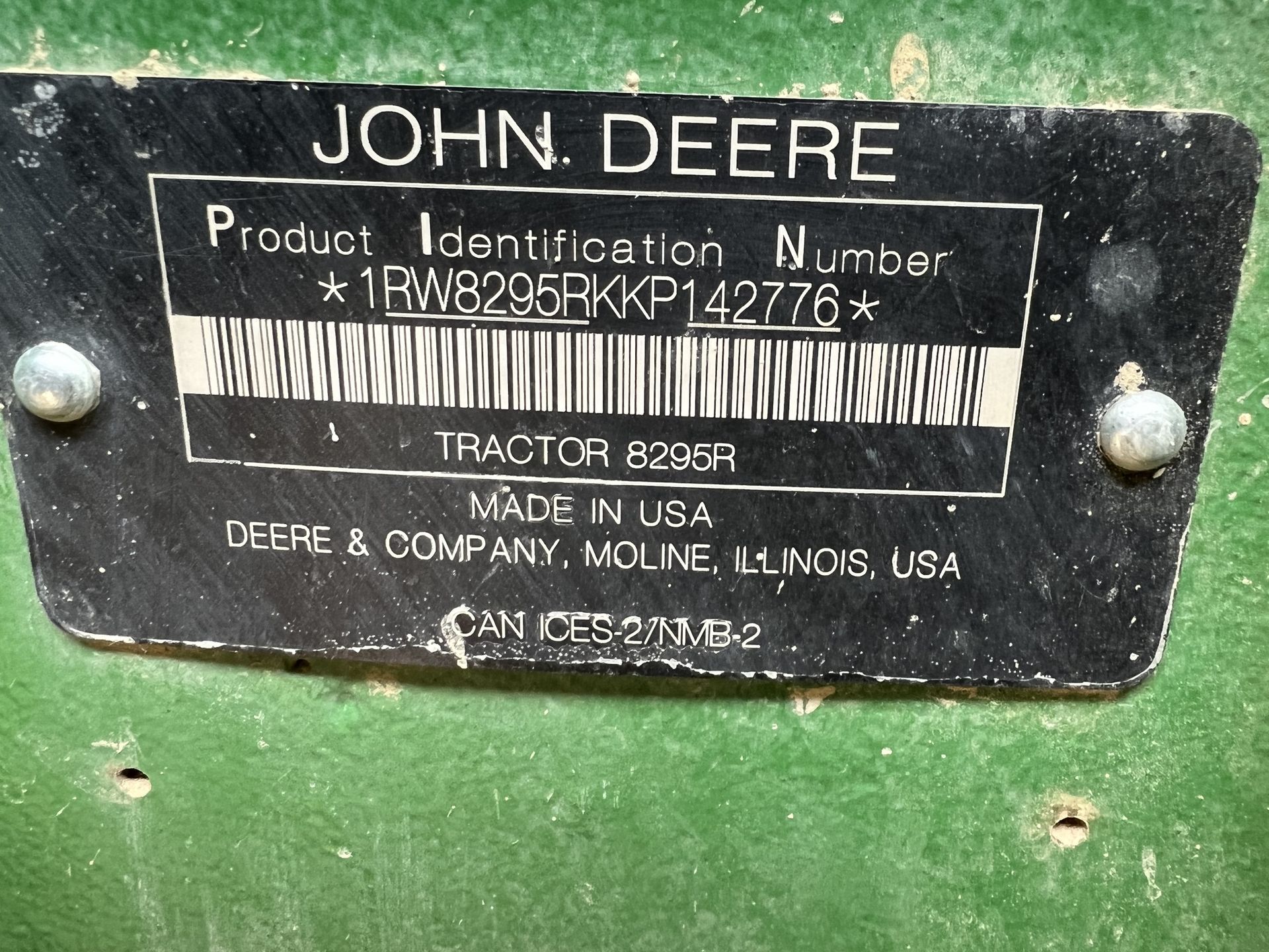2019 John Deere 8295R