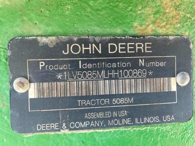 2017 John Deere 5085M