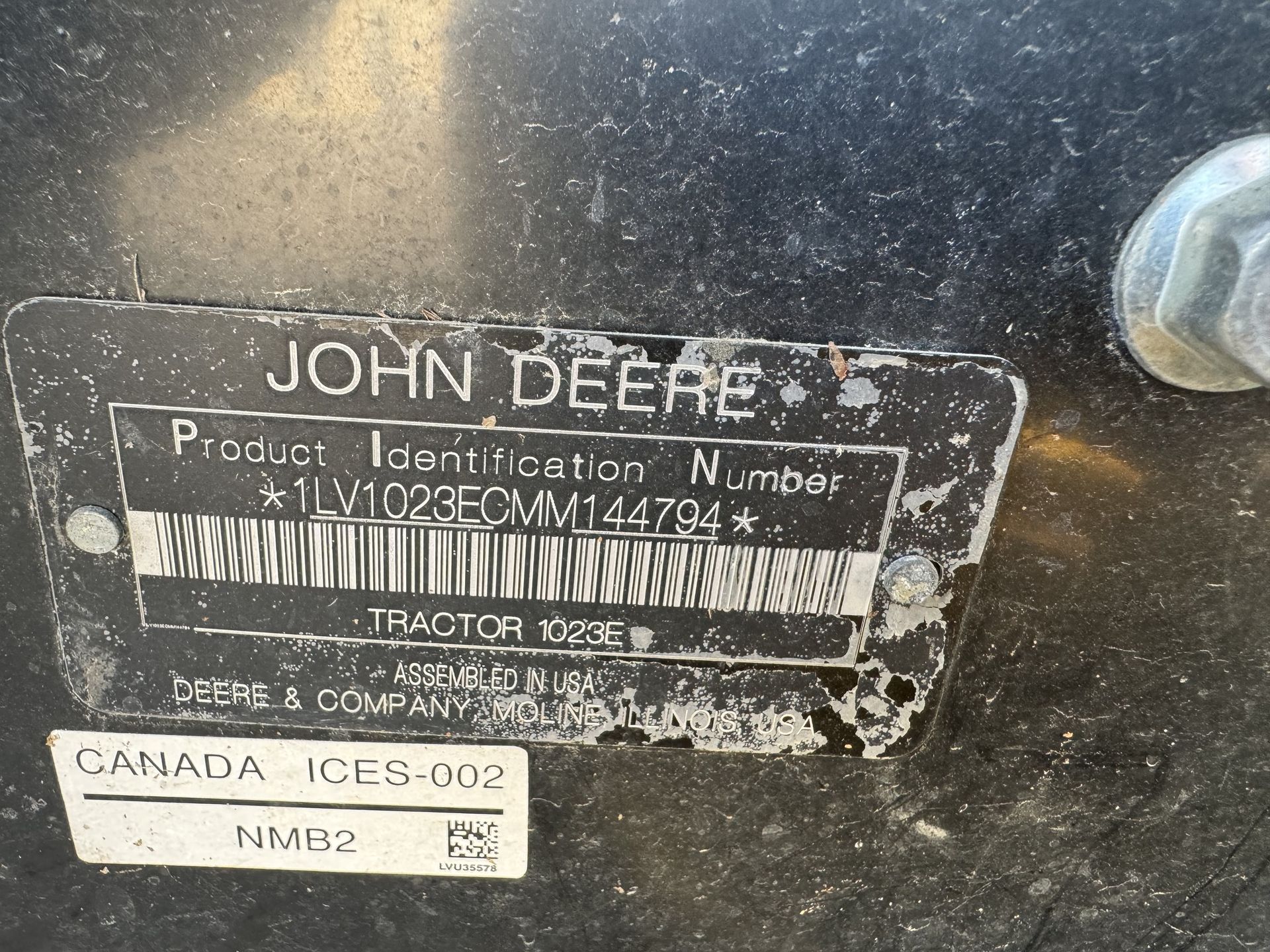 2021 John Deere 1023E
