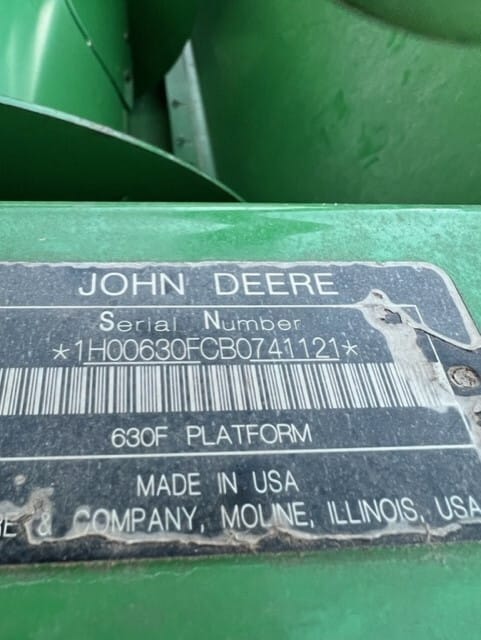 2011 John Deere 630F