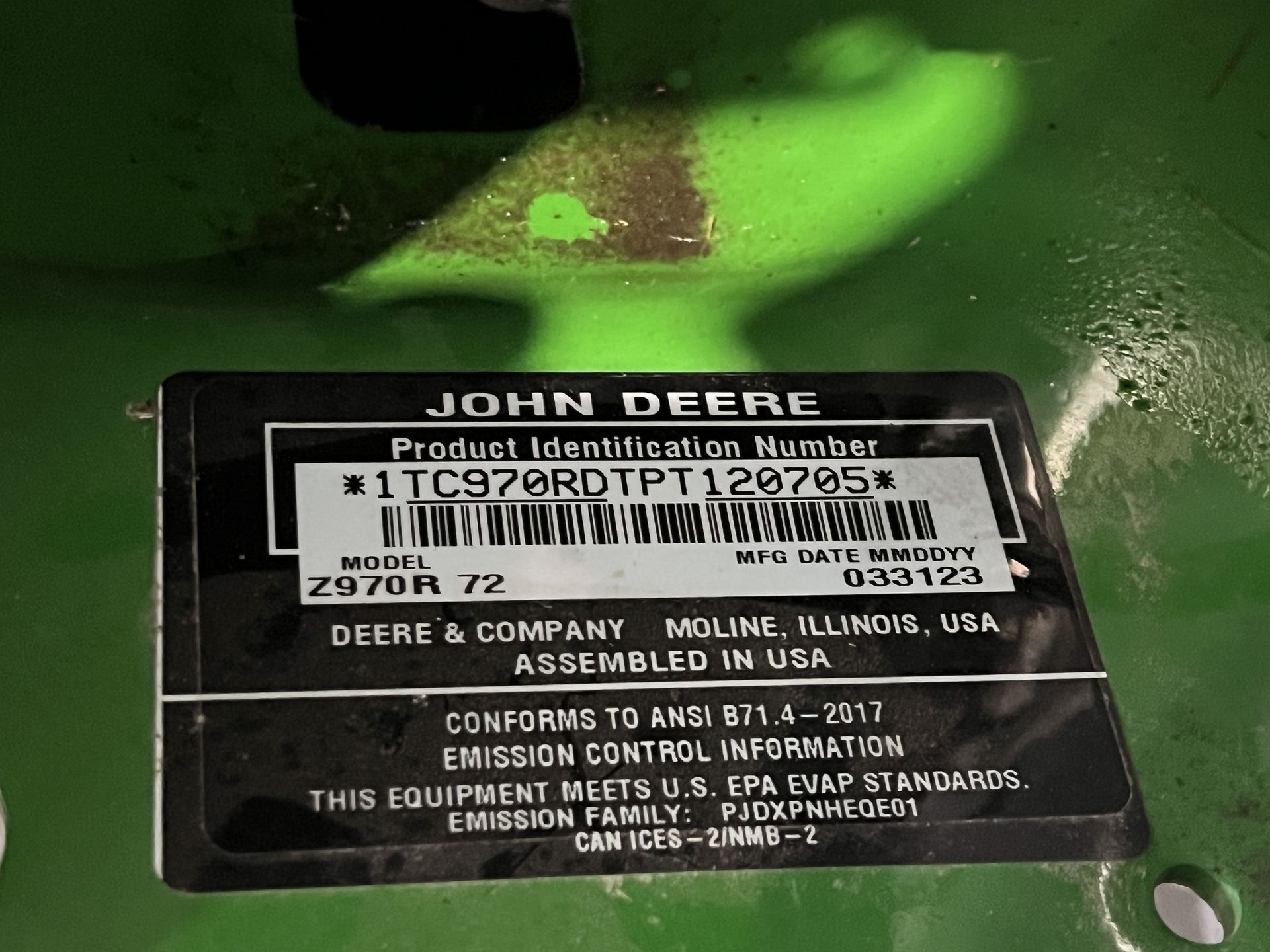2023 John Deere Z970R