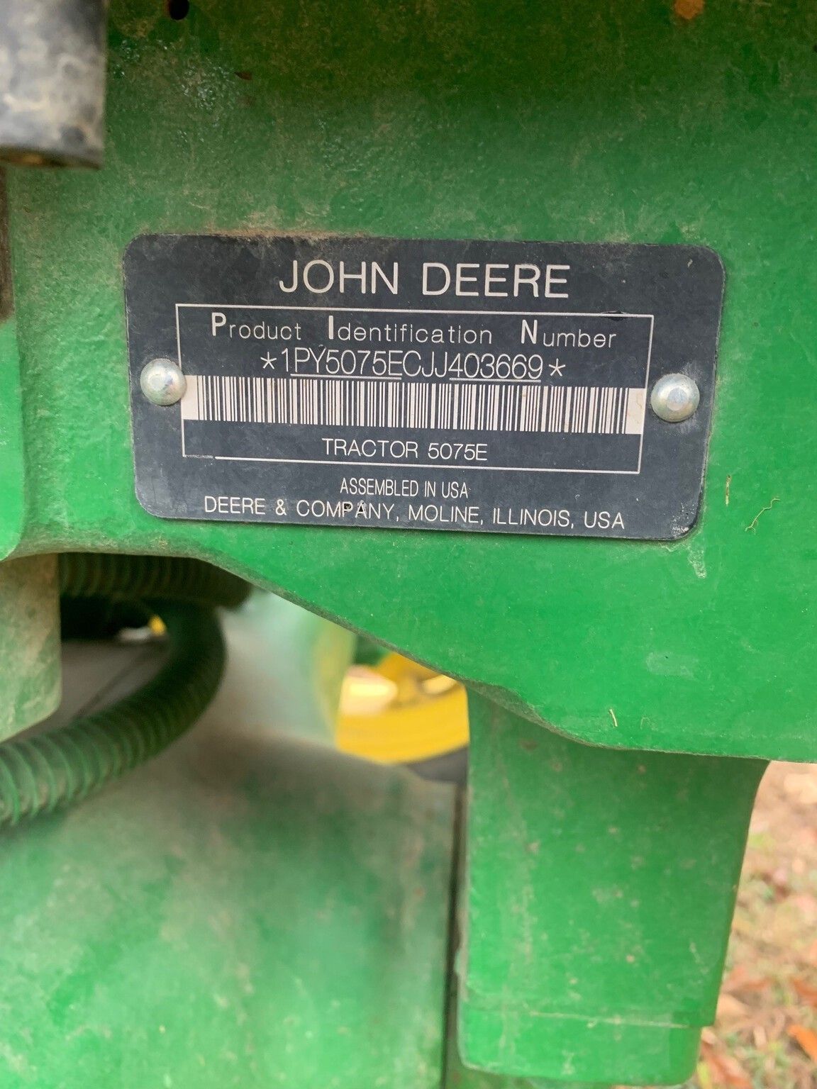 2018 John Deere 5075E