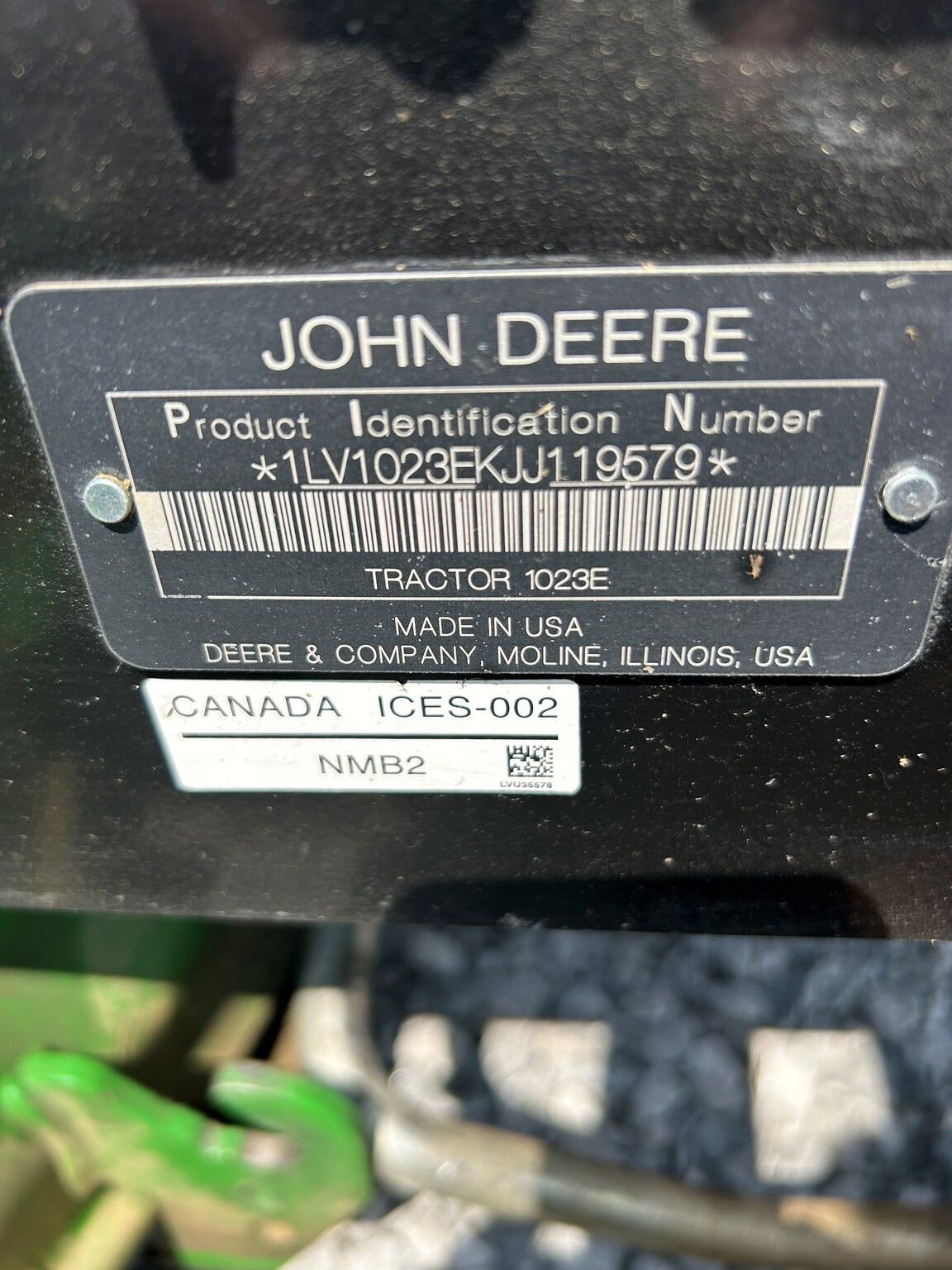 2018 John Deere 1023E