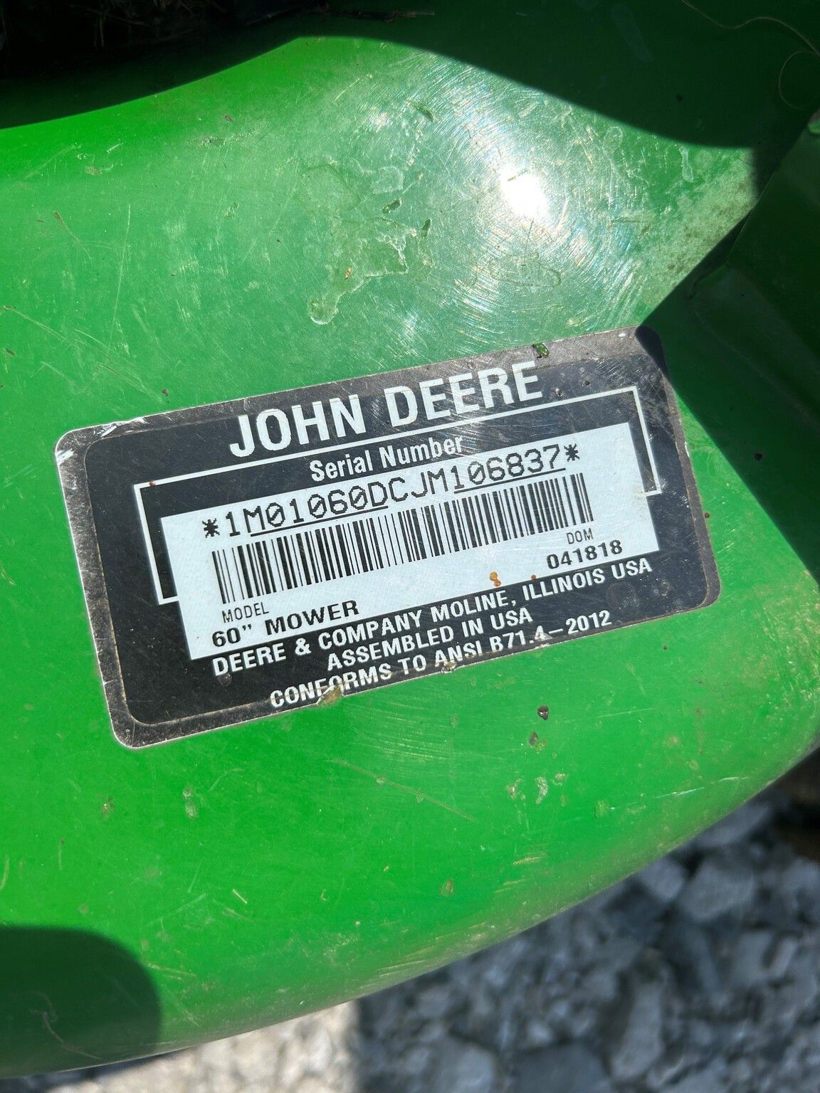 2018 John Deere 1023E
