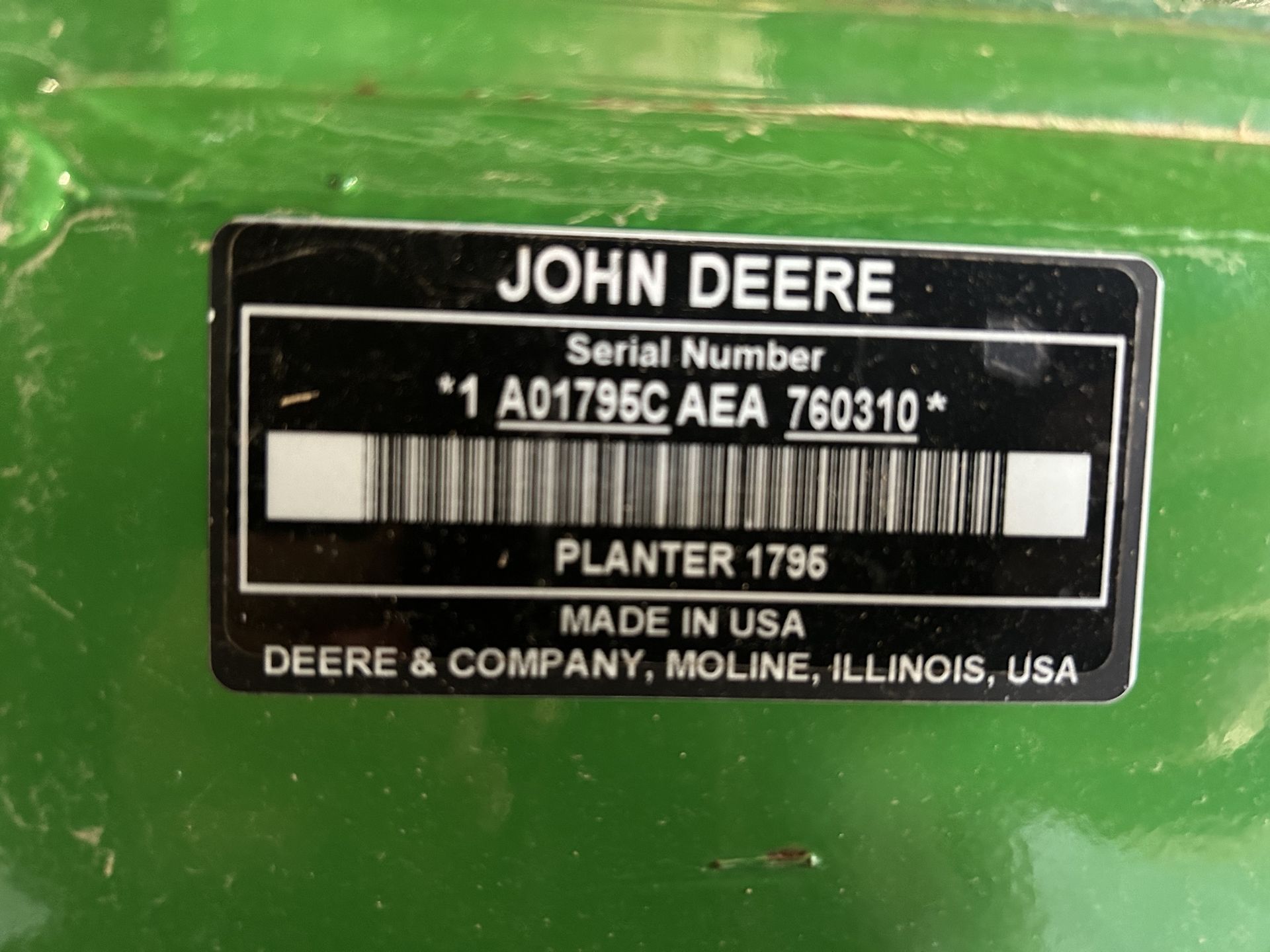 2015 John Deere 1795