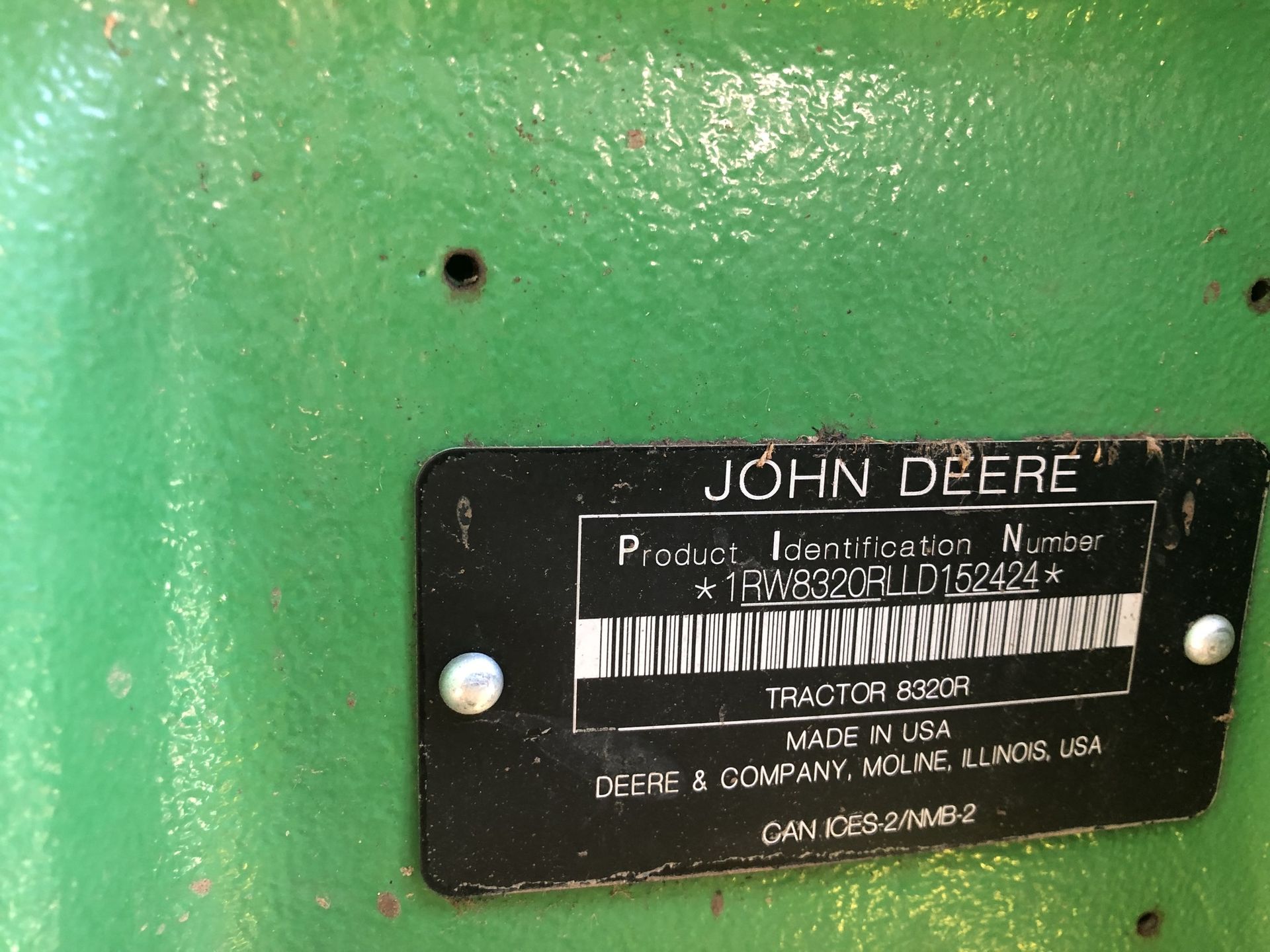 2020 John Deere 8320R