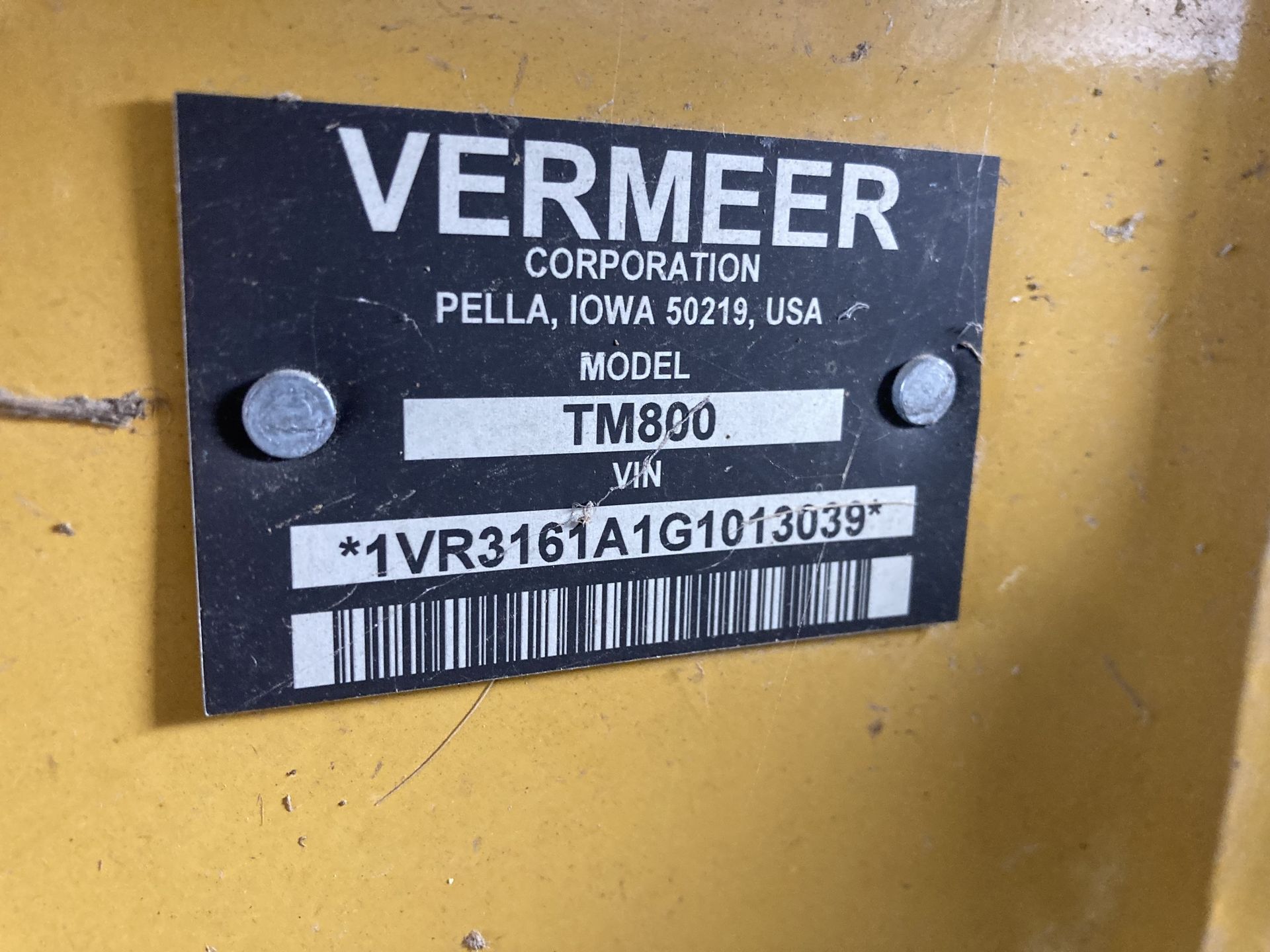 2019 Vermeer TM800