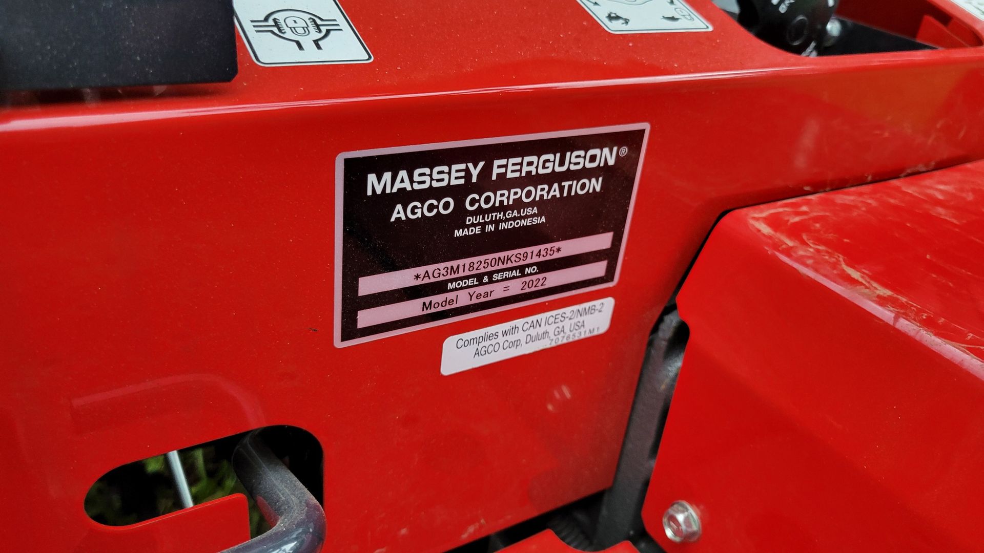 2022 Massey Ferguson 1825E