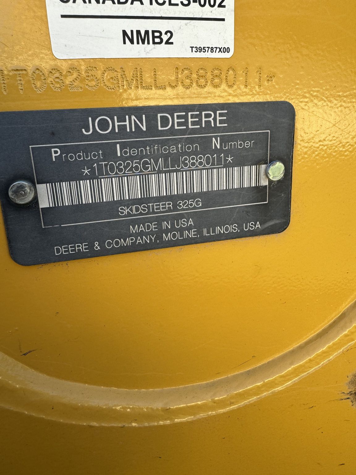 2020 John Deere 325G