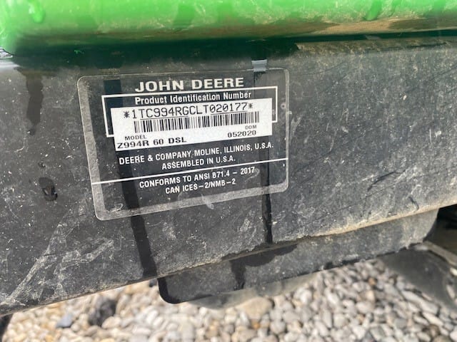 2020 John Deere Z994R