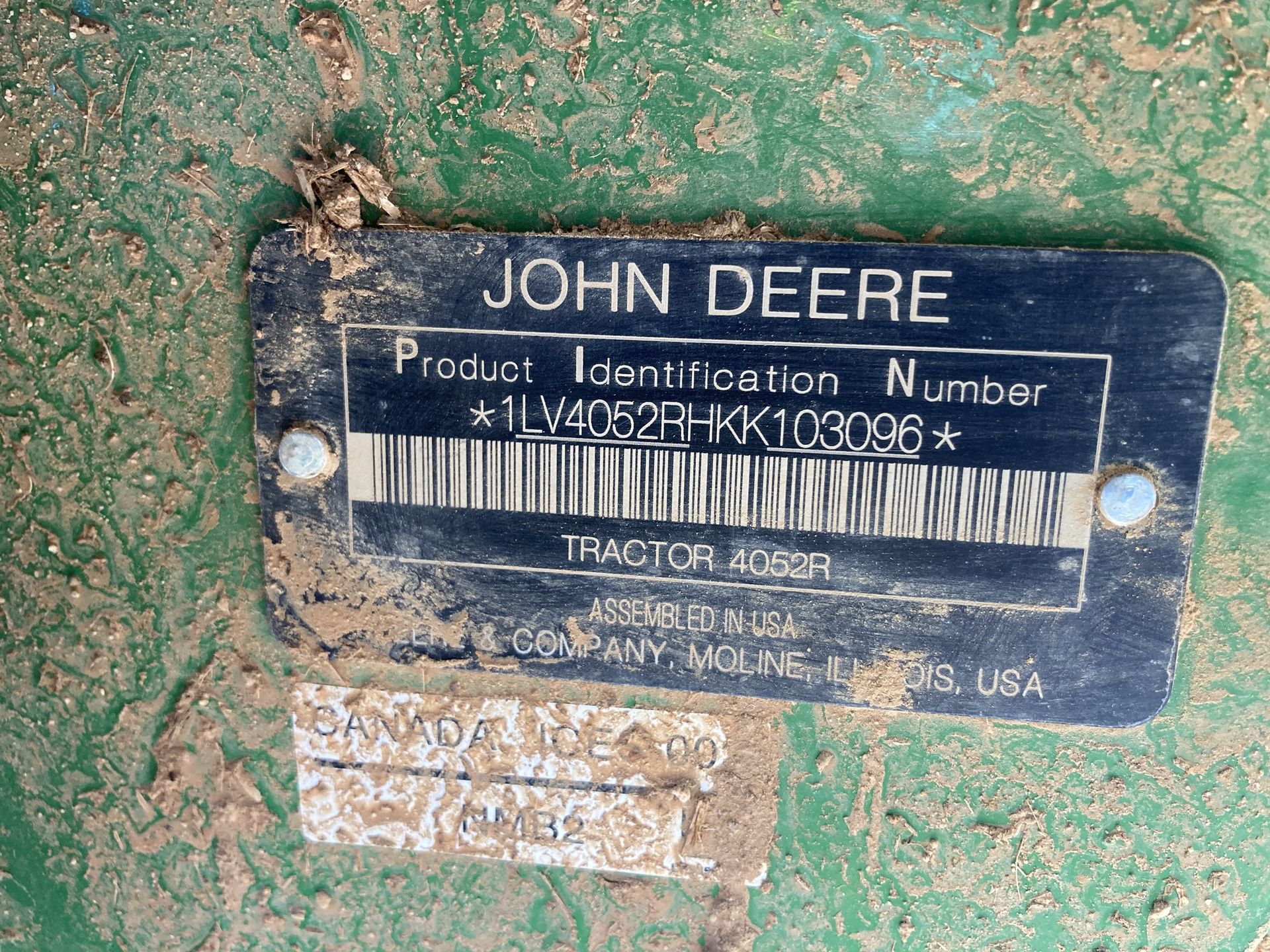 2019 John Deere 4052R