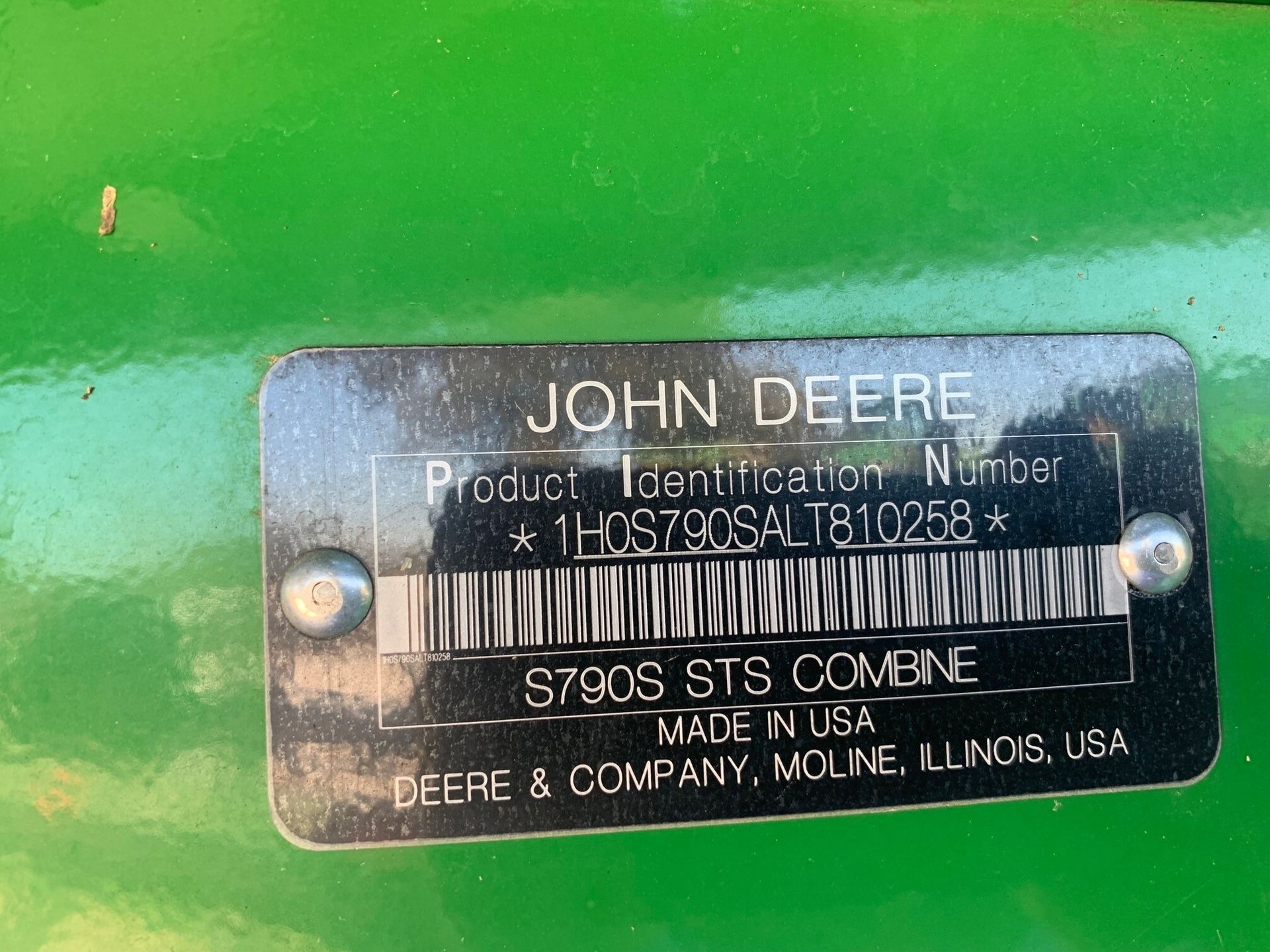 2020 John Deere S790