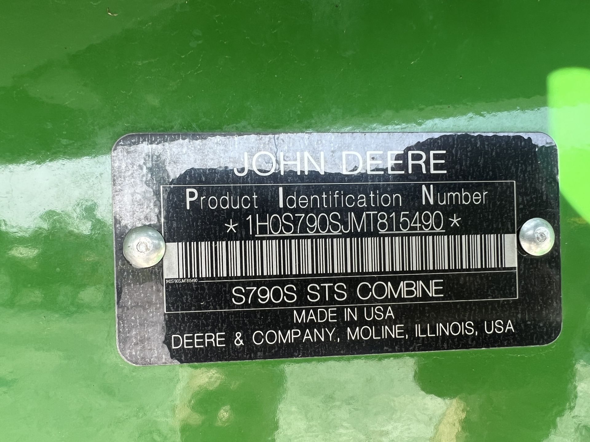 2021 John Deere S790