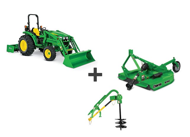The Mother Lode Package – 4044M with Loader, Scraper, Cutter & Auger